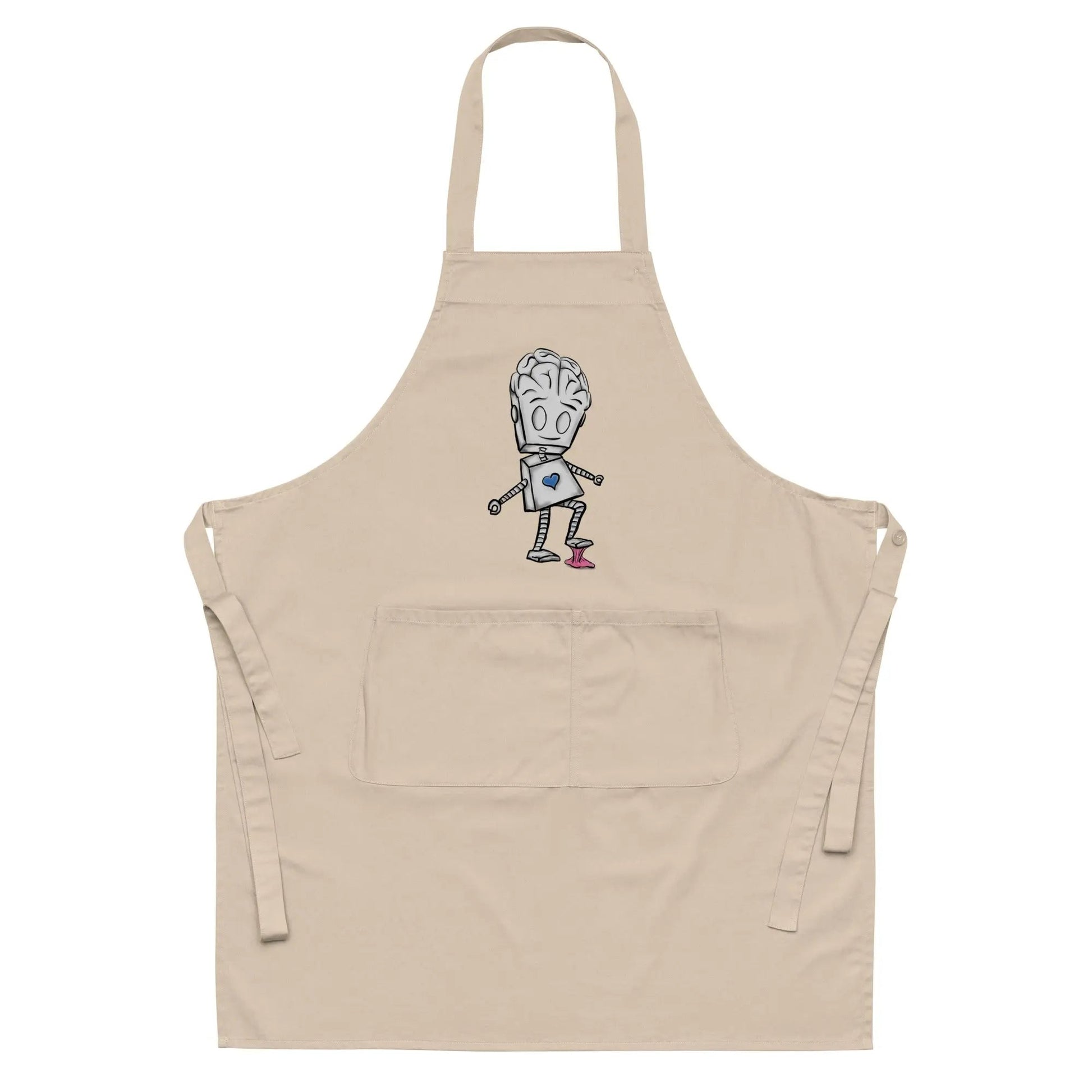 "Adorable Robot" Cooking & Pottery Apron (Balance of Heart & Mind Version) - Dan Pearce Ceramics