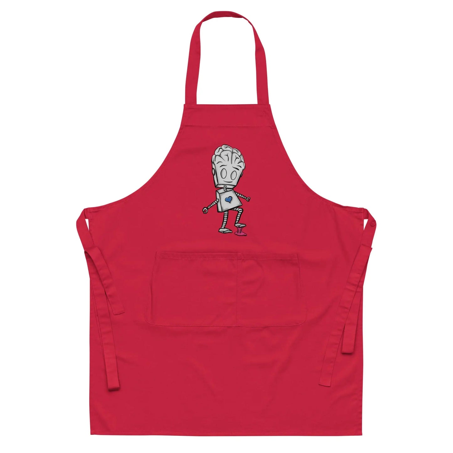 "Adorable Robot" Cooking & Pottery Apron (Balance of Heart & Mind Version) - Dan Pearce Ceramics