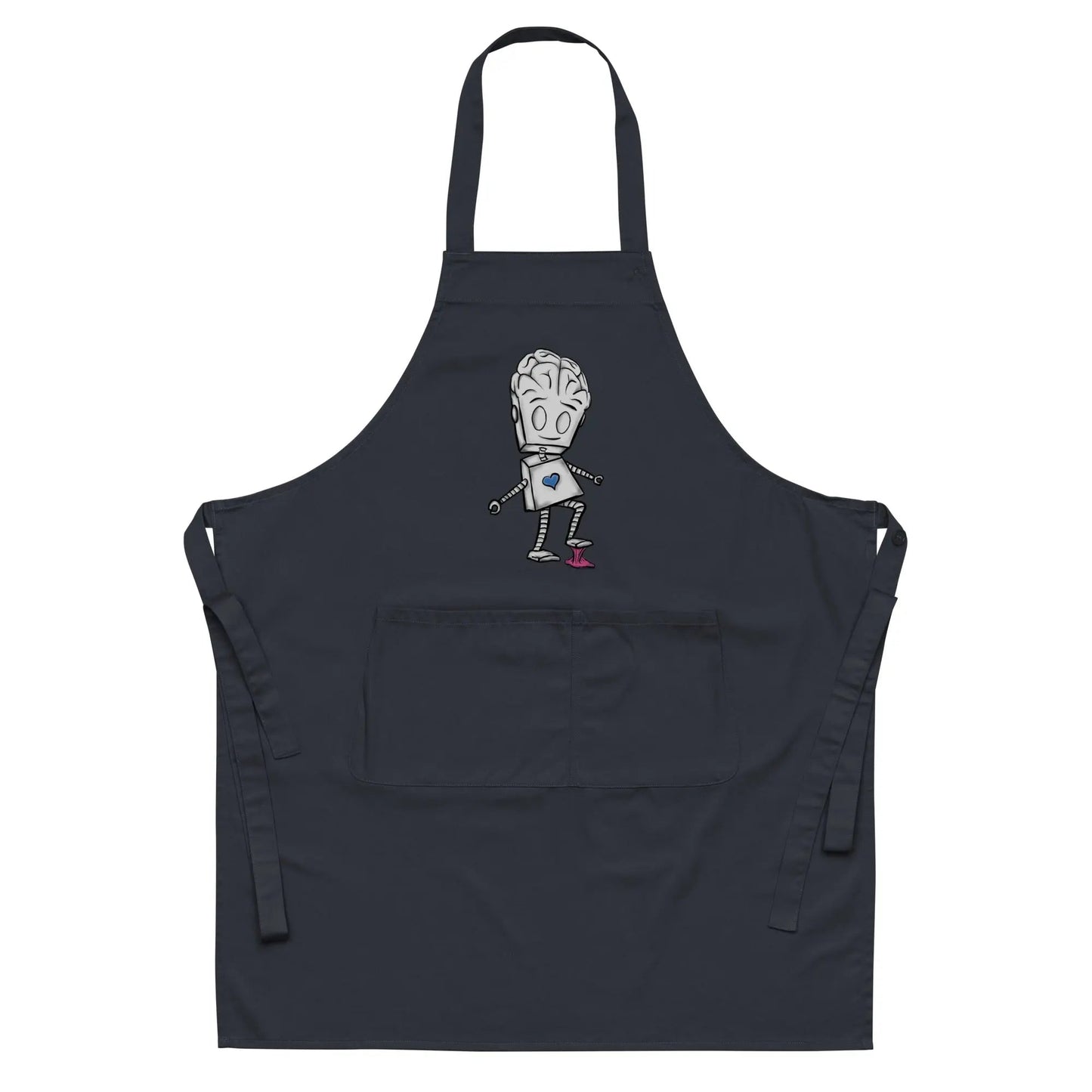 "Adorable Robot" Cooking & Pottery Apron (Balance of Heart & Mind Version) - Dan Pearce Ceramics