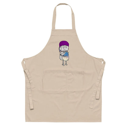 "Adorable Robot" Cooking & Pottery Apron (Beanie & Pottery Version) - Dan Pearce Ceramics