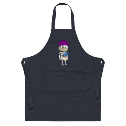 "Adorable Robot" Cooking & Pottery Apron (Bearded Potter with Beanie Version) - Dan Pearce Ceramics