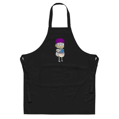 "Adorable Robot" Cooking & Pottery Apron (Bearded Potter with Beanie Version) - Dan Pearce Ceramics