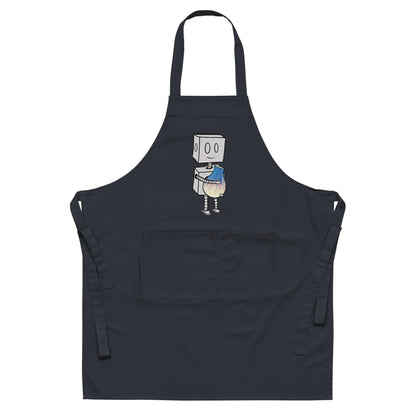 "Adorable Robot" Cooking & Pottery Apron (Robot & Pottery Version) - Dan Pearce Ceramics