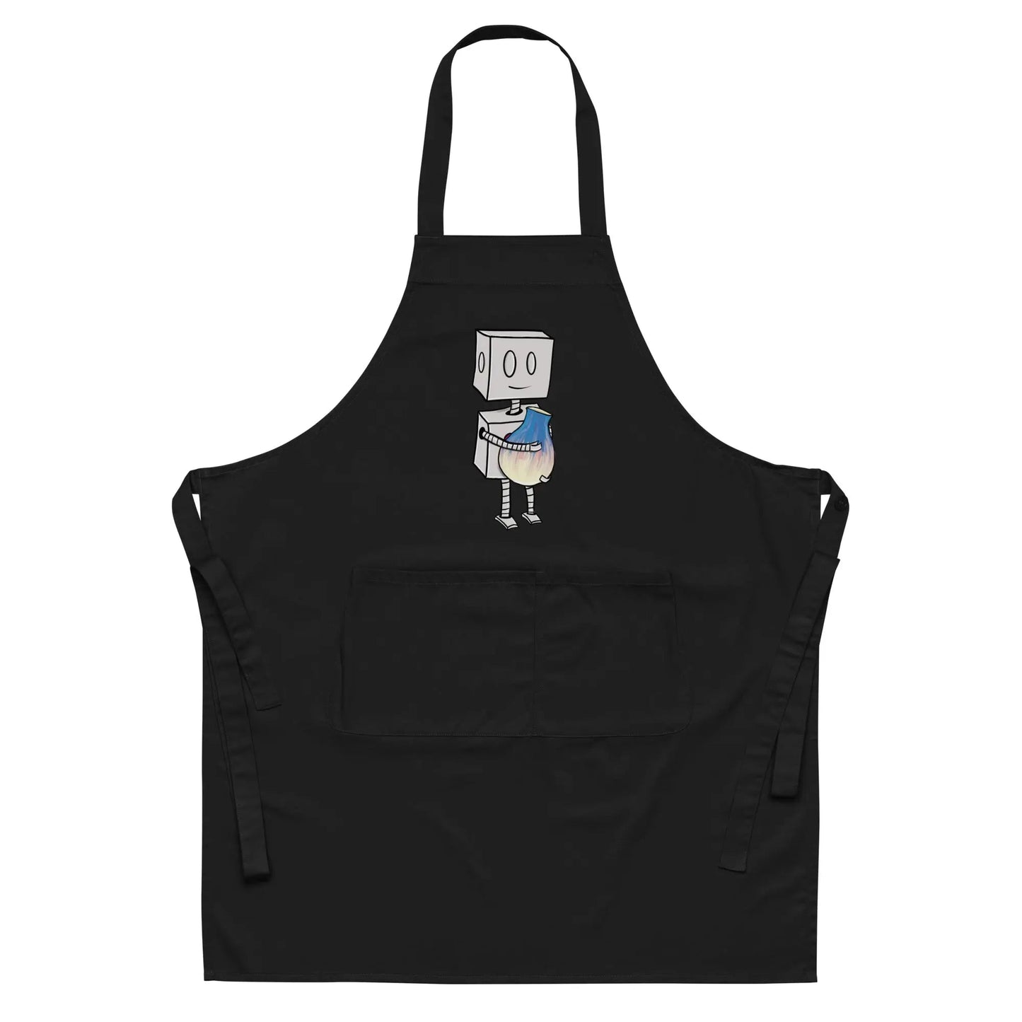 "Adorable Robot" Cooking & Pottery Apron (Robot & Pottery Version) - Dan Pearce Ceramics