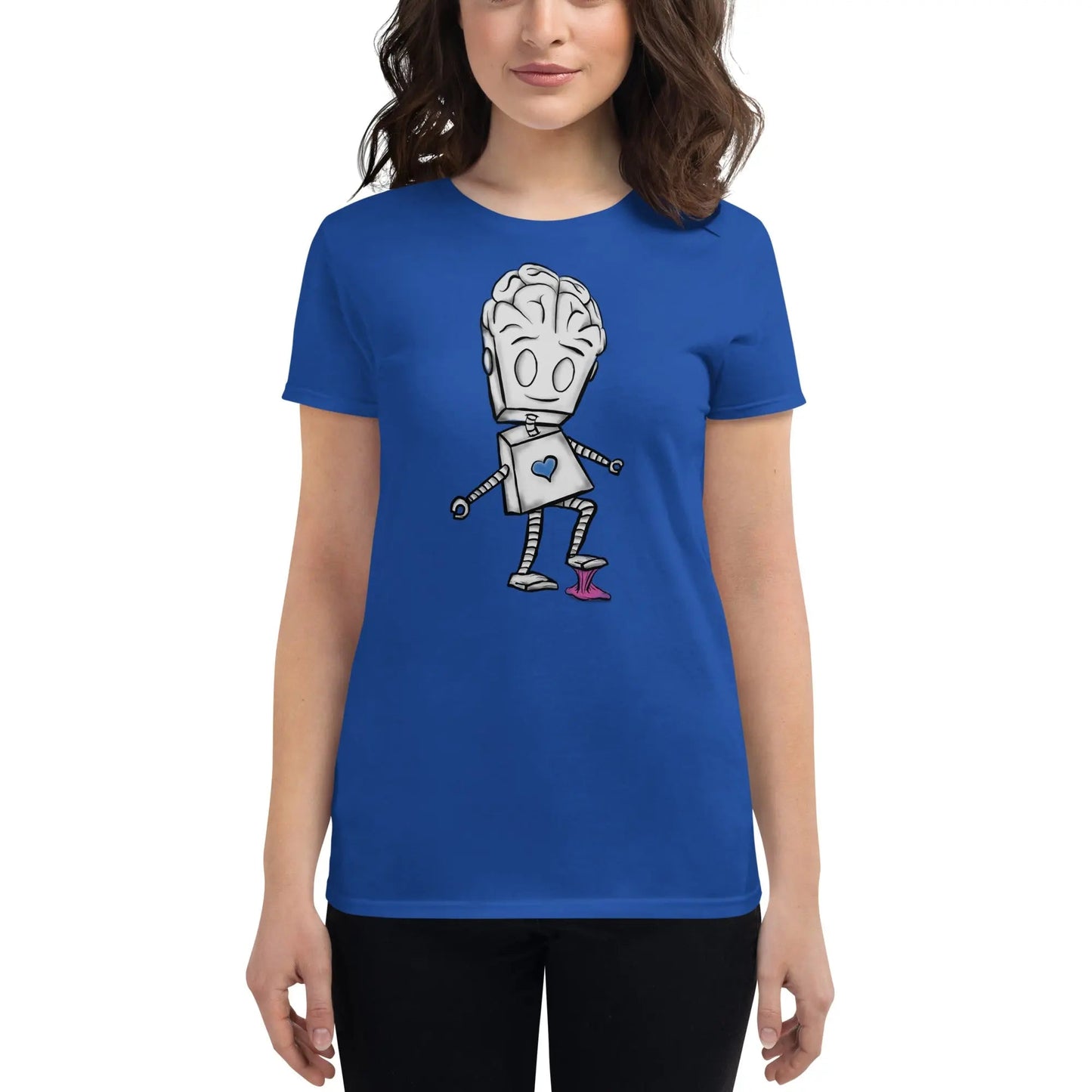 "Adorable Robot" Ladies Premium Tee (Balance of Heart & Mind Version) - Dan Pearce Ceramics