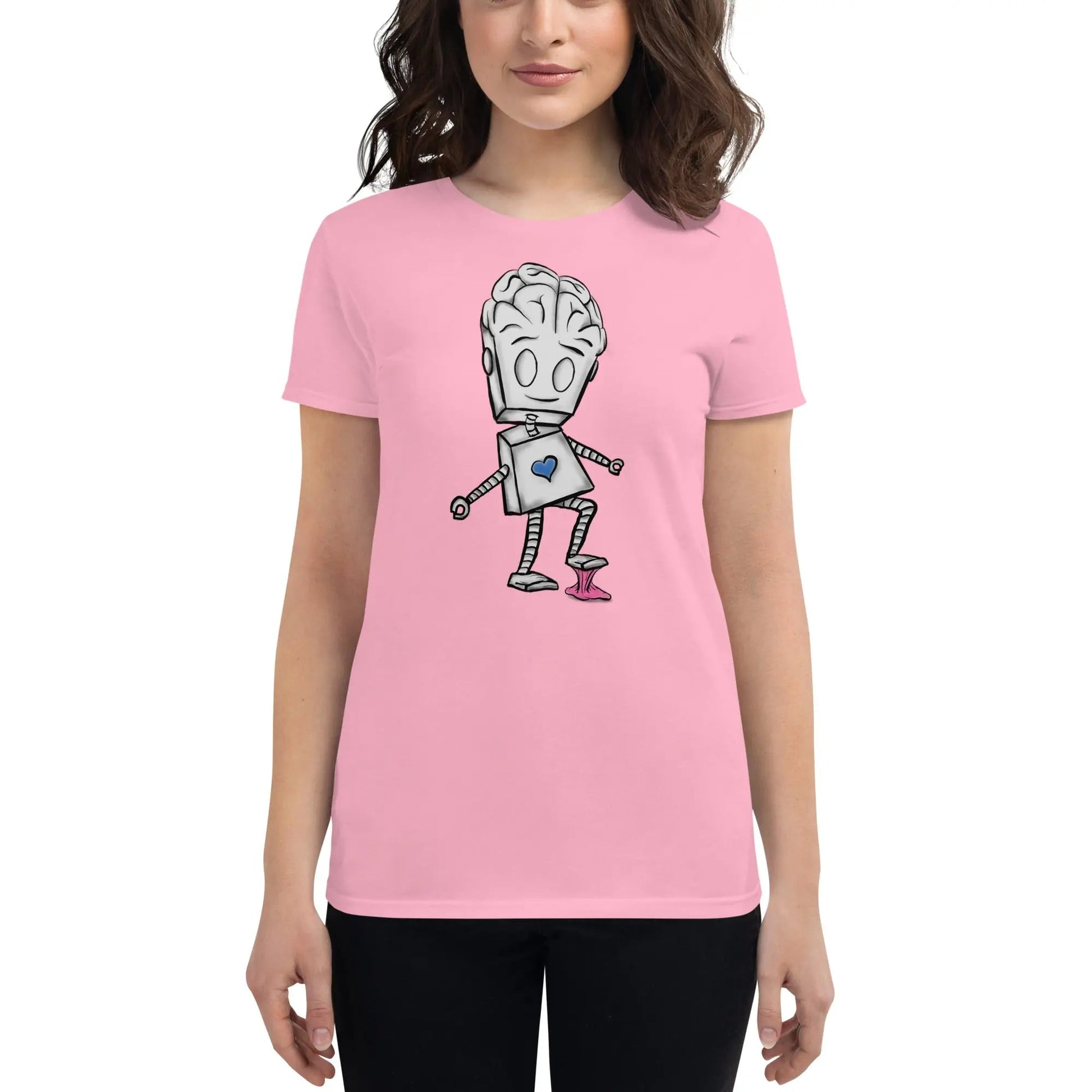 "Adorable Robot" Ladies Premium Tee (Balance of Heart & Mind Version) - Dan Pearce Ceramics