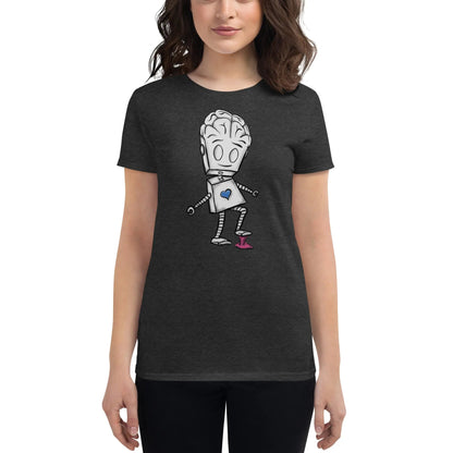 "Adorable Robot" Ladies Premium Tee (Balance of Heart & Mind Version) - Dan Pearce Ceramics