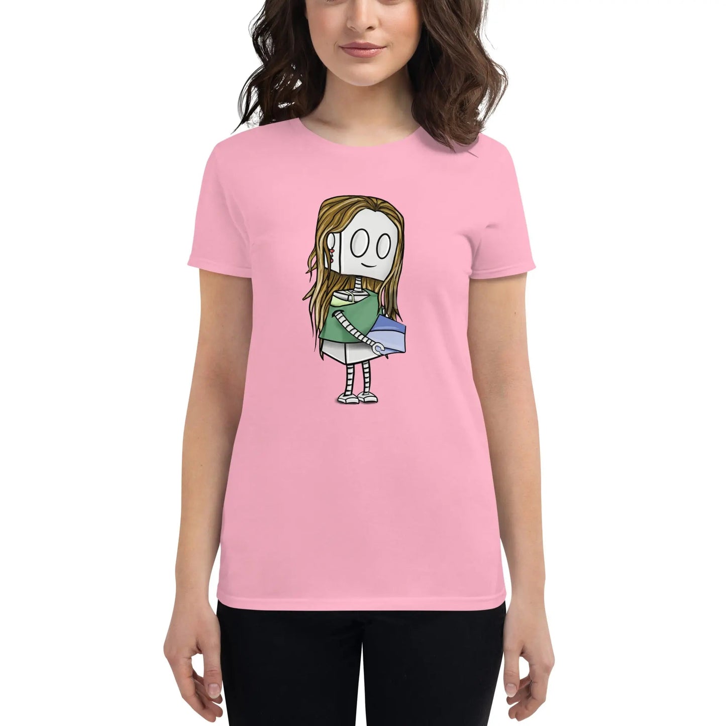 "Adorable Robot" Ladies Premium Tee (Pottery Lover) - Dan Pearce Ceramics