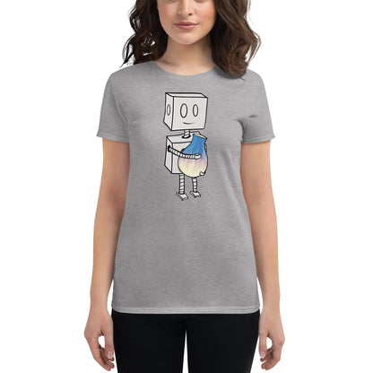 "Adorable Robot" Ladies Premium Tee (Robot & Pottery Version) - Dan Pearce Ceramics