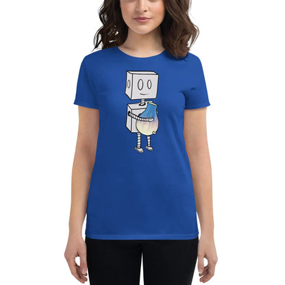 "Adorable Robot" Ladies Premium Tee (Robot & Pottery Version) - Dan Pearce Ceramics