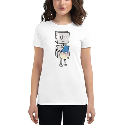 "Adorable Robot" Ladies Premium Tee (Robot & Pottery Version) - Dan Pearce Ceramics