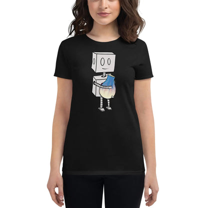 "Adorable Robot" Ladies Premium Tee (Robot & Pottery Version) - Dan Pearce Ceramics