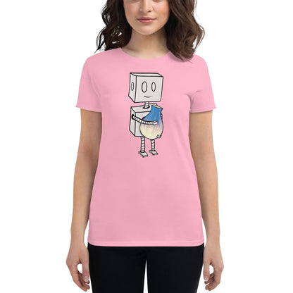 "Adorable Robot" Ladies Premium Tee (Robot & Pottery Version) - Dan Pearce Ceramics