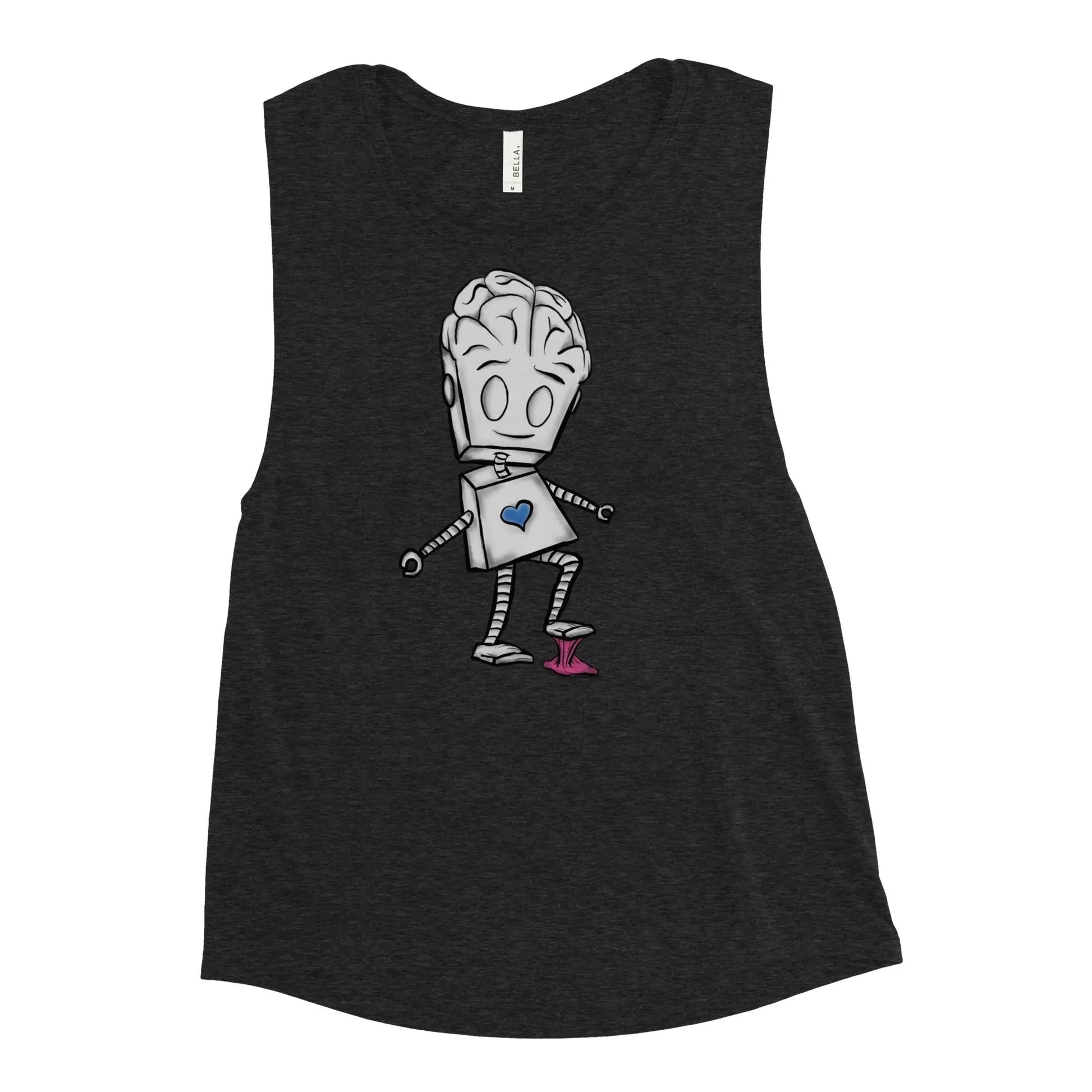 "Adorable Robot" Ladies Tank Top (Balance of Heart & Mind Version) - Dan Pearce Ceramics