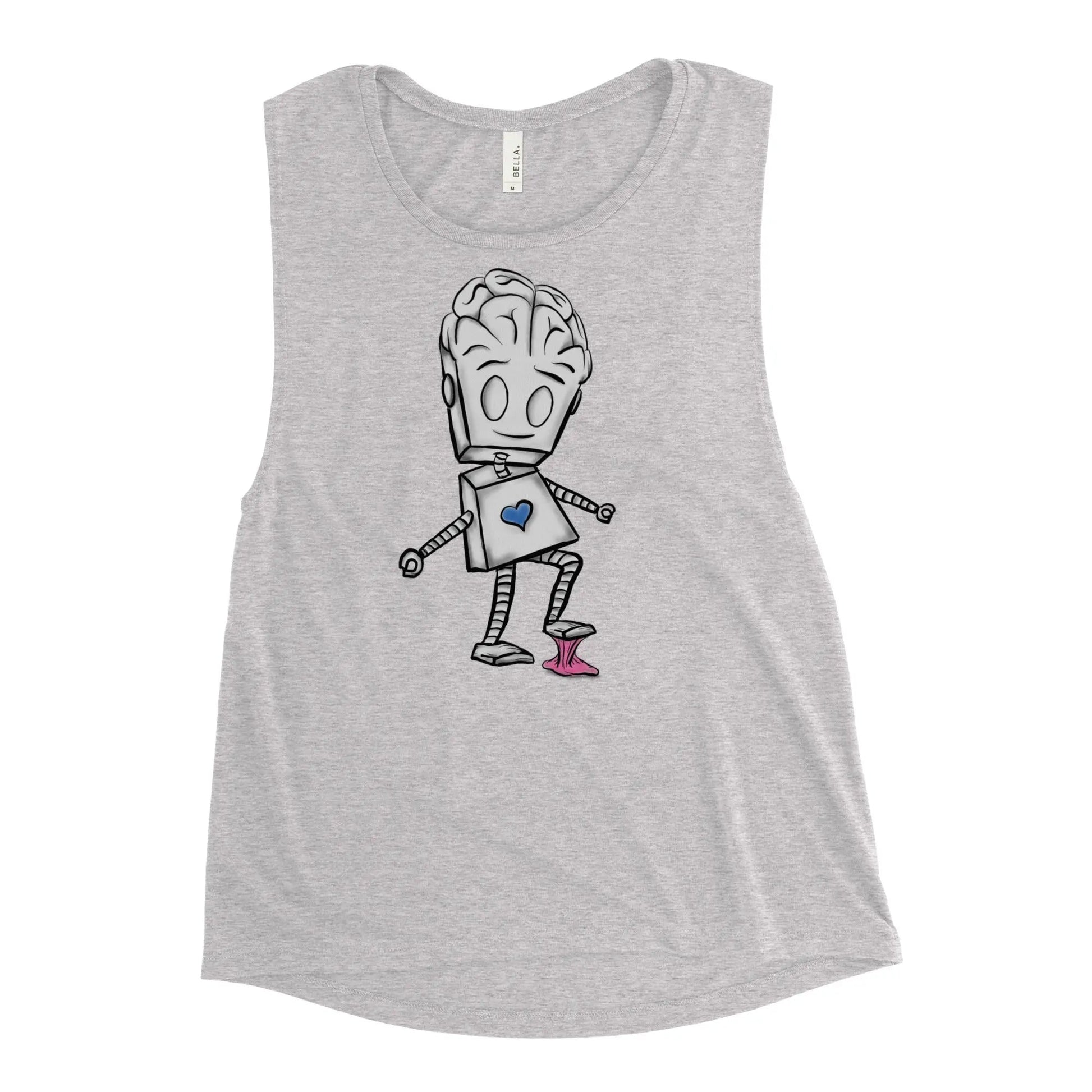 "Adorable Robot" Ladies Tank Top (Balance of Heart & Mind Version) - Dan Pearce Ceramics