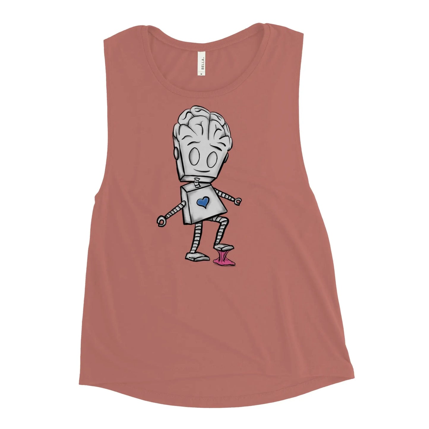 "Adorable Robot" Ladies Tank Top (Balance of Heart & Mind Version) - Dan Pearce Ceramics