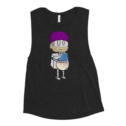 "Adorable Robot" Ladies Tank Top (Bearded Potter with Beanie Version) - Dan Pearce Ceramics