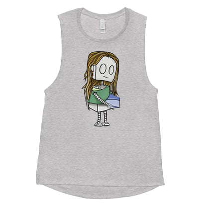 "Adorable Robot" Ladies Tank Top (Pottery Lover) - Dan Pearce Ceramics