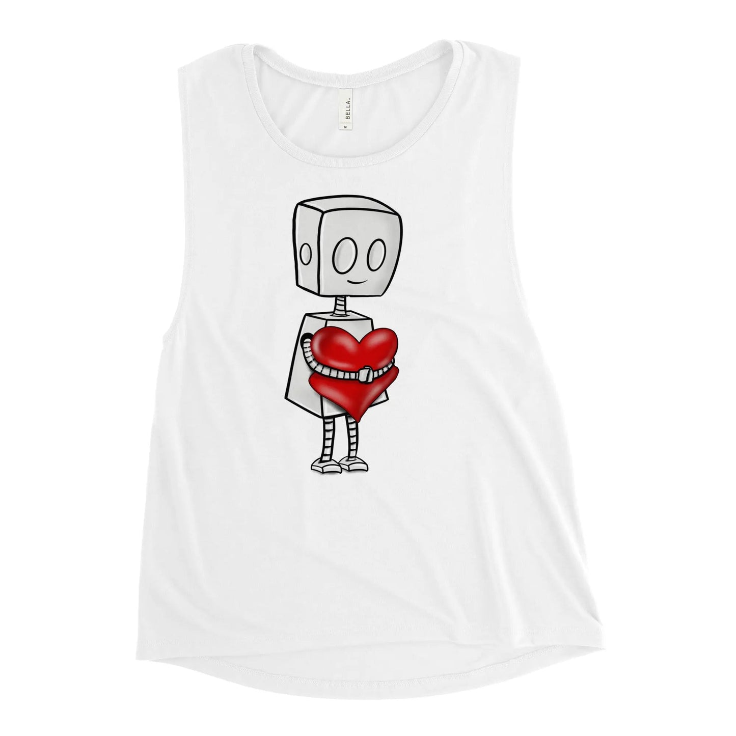 "Adorable Robot" Ladies Tank Top (Robot & Pottery Version) - Dan Pearce Ceramics