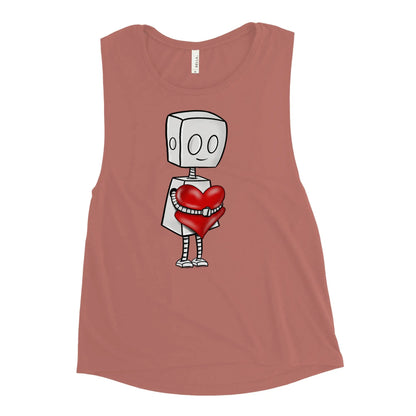 "Adorable Robot" Ladies Tank Top (Robot & Pottery Version) - Dan Pearce Ceramics