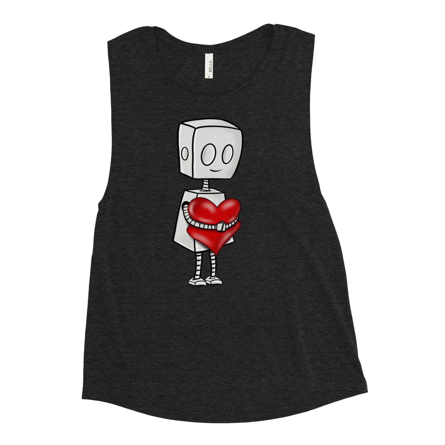 "Adorable Robot" Ladies Tank Top (Robot & Pottery Version) - Dan Pearce Ceramics