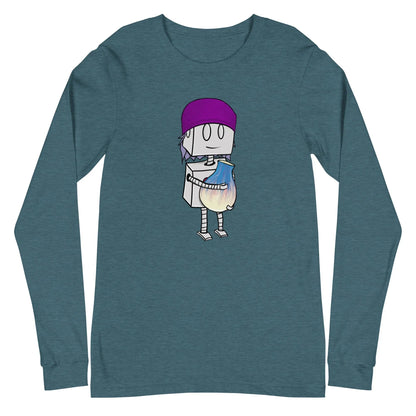 "Adorable Robot" Long - Sleeve Shirt (Beanie & Pottery Version) - Dan Pearce Ceramics