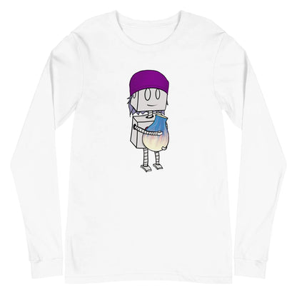 "Adorable Robot" Long - Sleeve Shirt (Beanie & Pottery Version) - Dan Pearce Ceramics