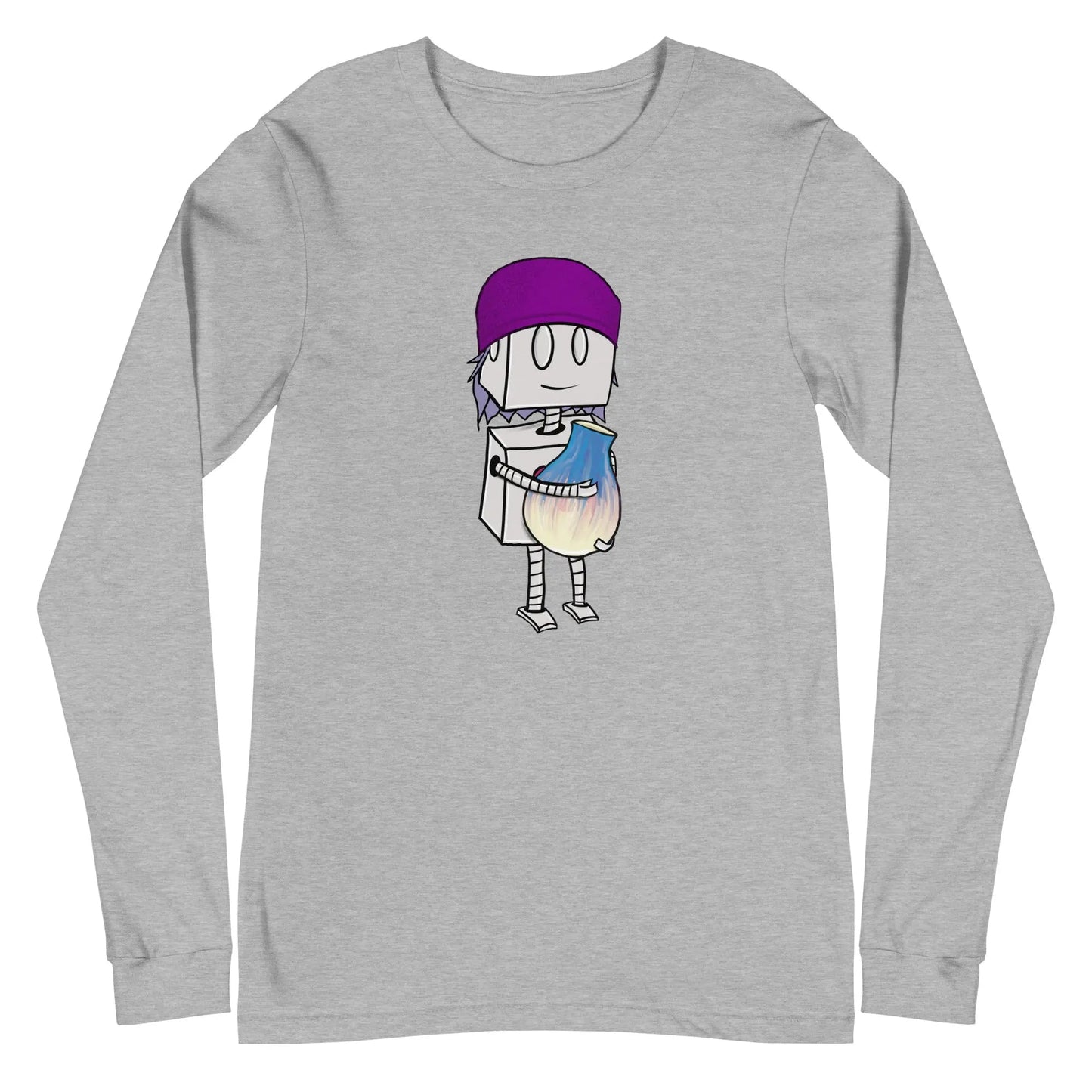 "Adorable Robot" Long - Sleeve Shirt (Beanie & Pottery Version) - Dan Pearce Ceramics