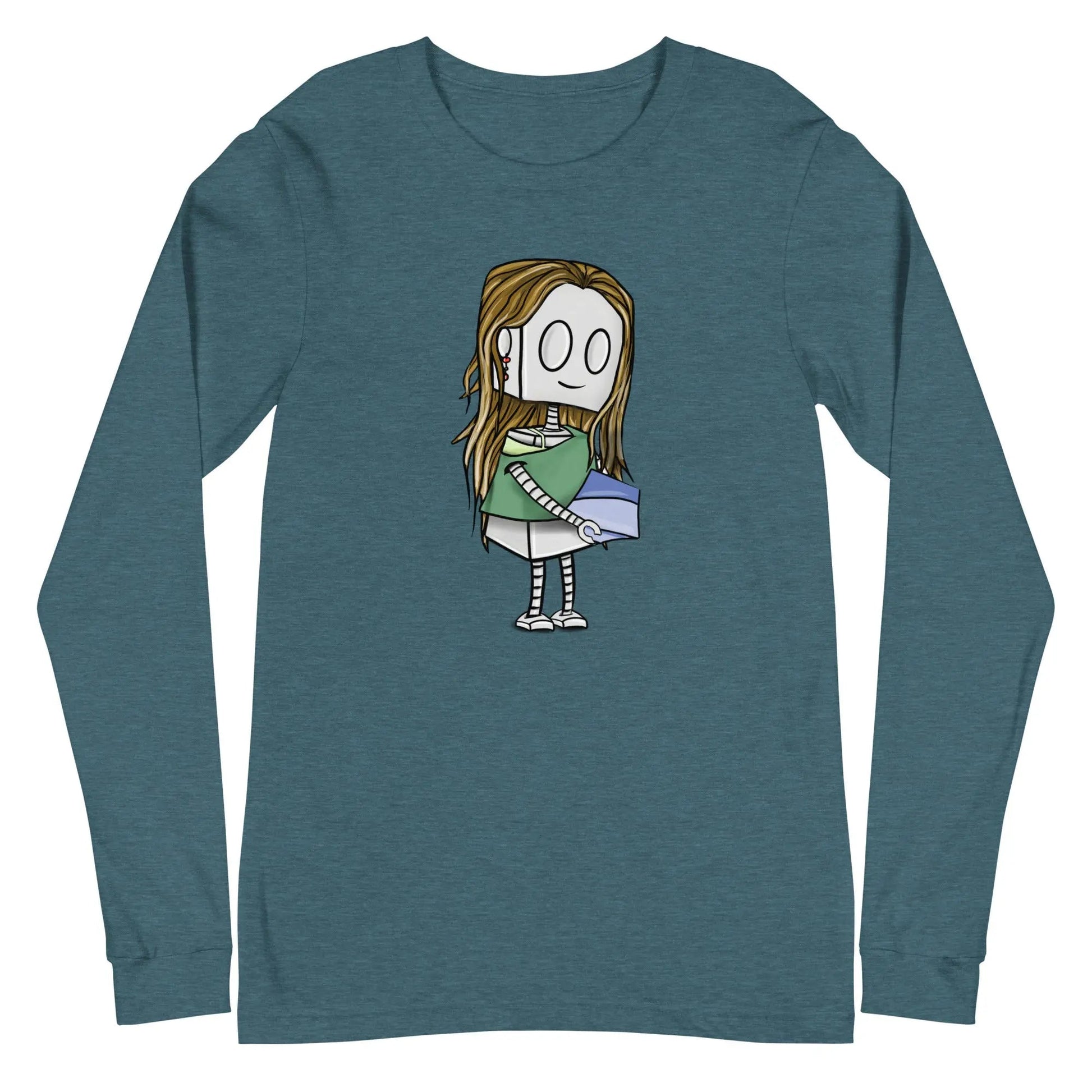 "Adorable Robot" Long - Sleeve Shirt (Pottery Lover) - Dan Pearce Ceramics