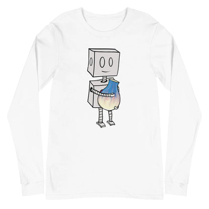 "Adorable Robot" Long - Sleeve Shirt (Robot & Pottery Version) - Dan Pearce Ceramics