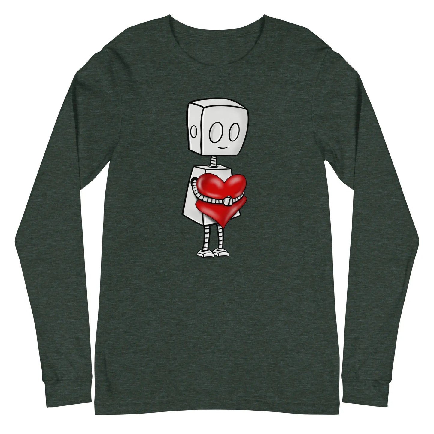 "Adorable Robot" Long - Sleeve Shirt (Tender Heart Version) - Dan Pearce Ceramics