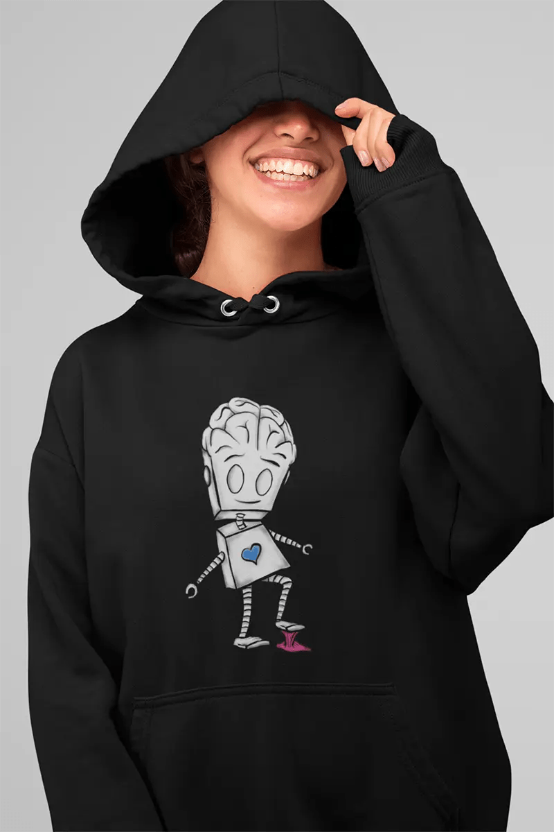 "Adorable Robot" Premium Hoodie (Balance of Heart & Mind Version) - Dan Pearce Ceramics