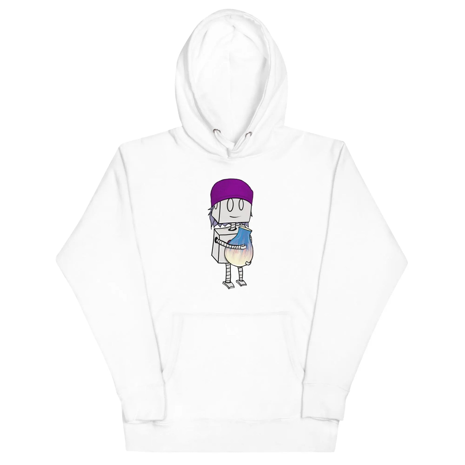 "Adorable Robot" Premium Hoodie (Beanie & Pottery Version) - Dan Pearce Ceramics