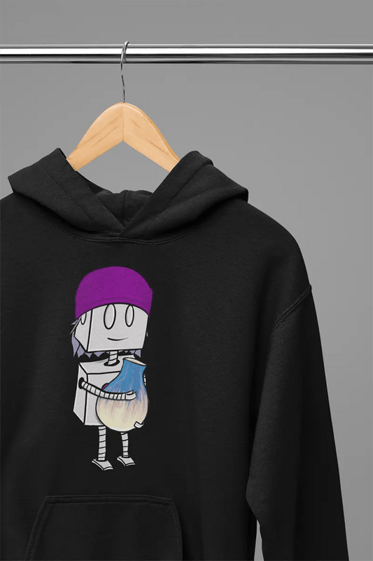 "Adorable Robot" Premium Hoodie (Beanie & Pottery Version) - Dan Pearce Ceramics