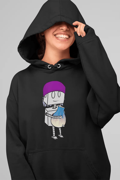 "Adorable Robot" Premium Hoodie (Beanie & Pottery Version) - Dan Pearce Ceramics