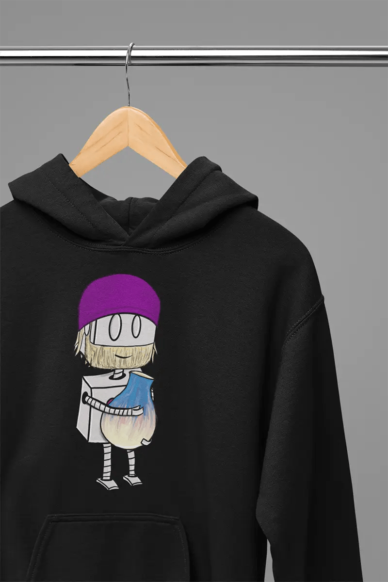 "Adorable Robot" Premium Hoodie (Bearded Potter with Beanie Version) - Dan Pearce Ceramics