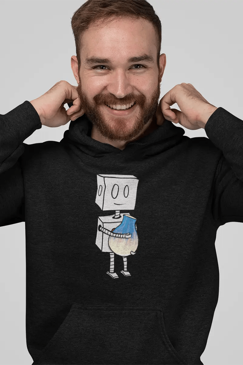 "Adorable Robot" Premium Hoodie (Robot & Pottery Version) - Dan Pearce Ceramics