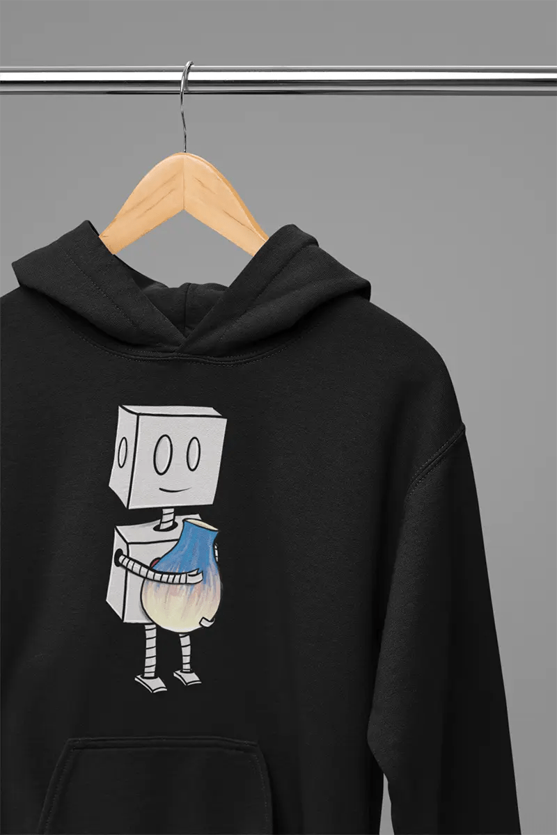 "Adorable Robot" Premium Hoodie (Robot & Pottery Version) - Dan Pearce Ceramics