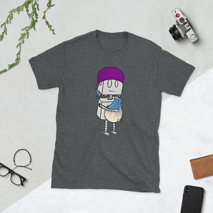 "Adorable Robot" Premium T-Shirt (Beanie & Pottery Version) - Unisex - Dan Pearce Ceramics