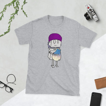 "Adorable Robot" Premium T-Shirt (Beanie & Pottery Version) - Unisex - Dan Pearce Ceramics