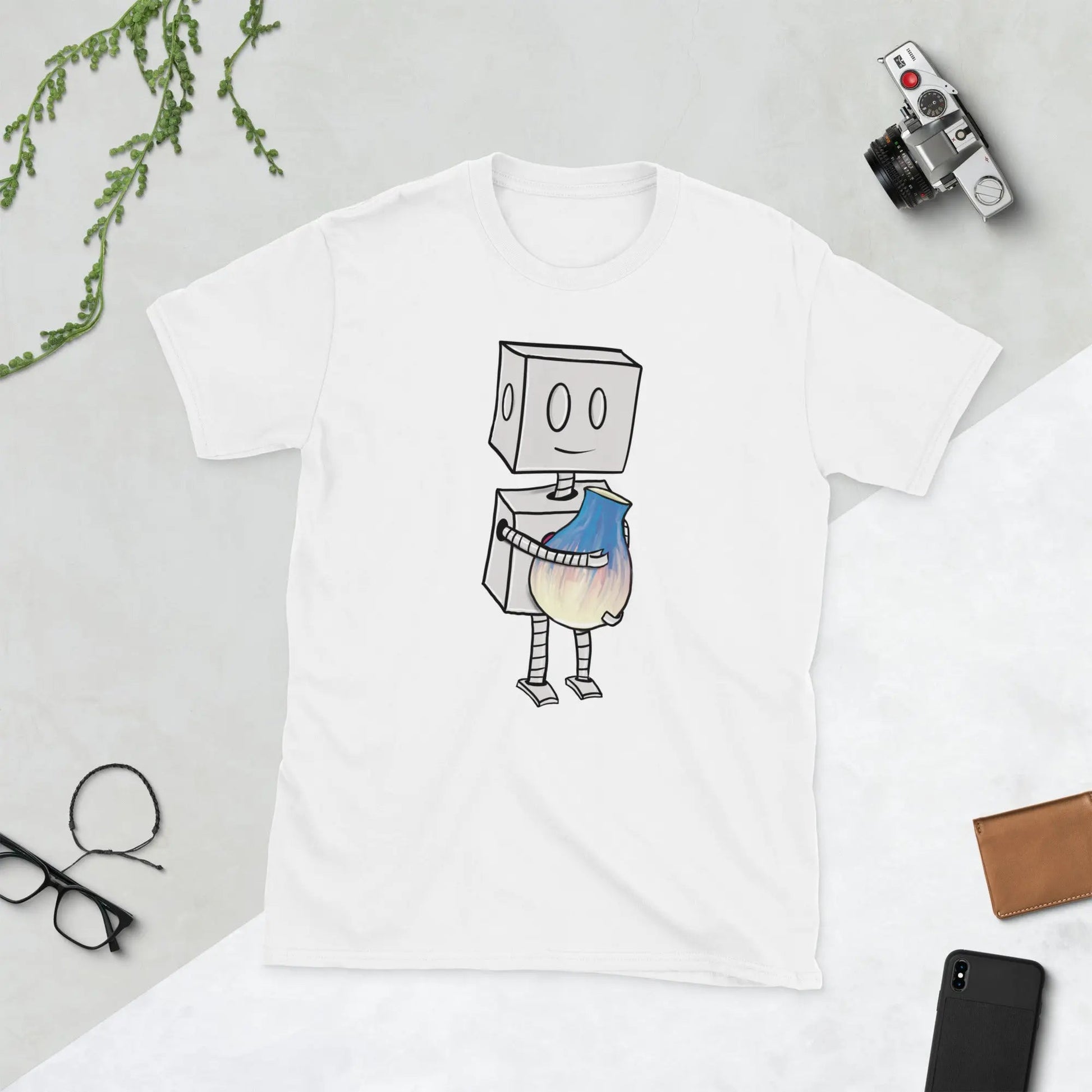 "Adorable Robot" Premium T-Shirt (Robot & Pottery Version) - Unisex - Dan Pearce Ceramics