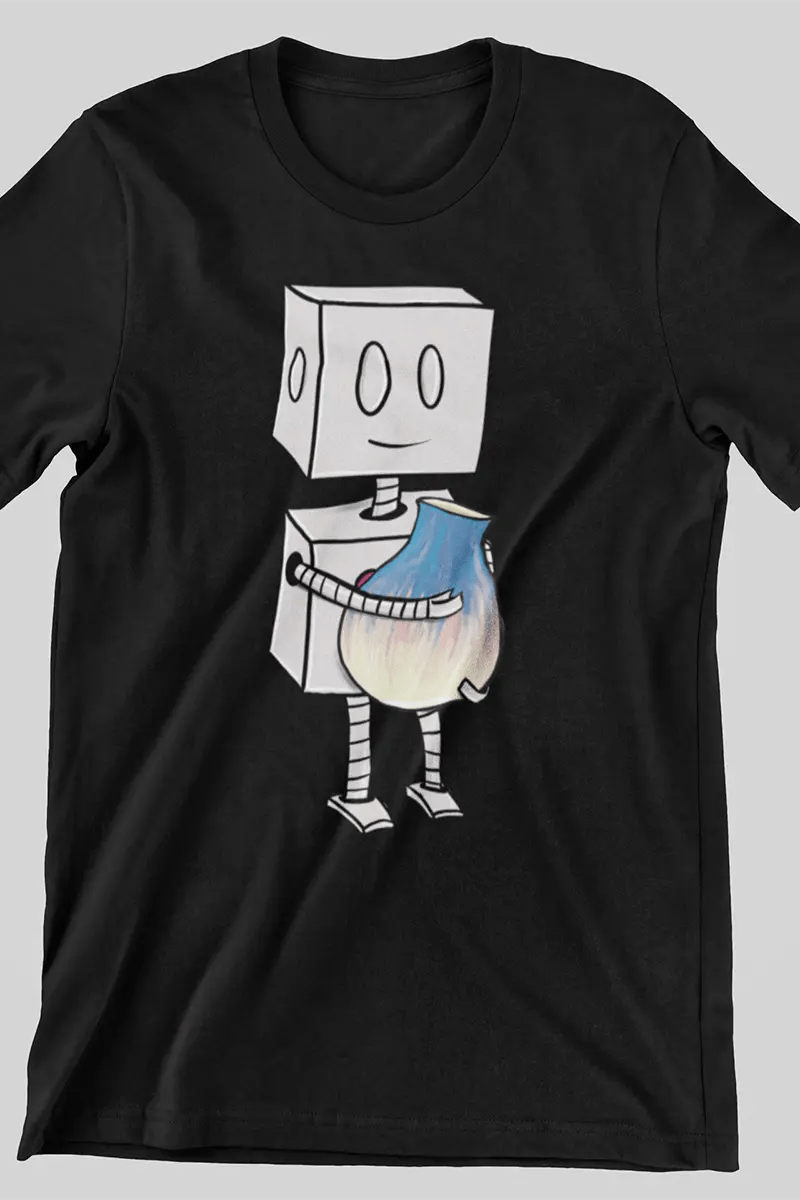 "Adorable Robot" Premium T-Shirt (Robot & Pottery Version) - Unisex - Dan Pearce Ceramics