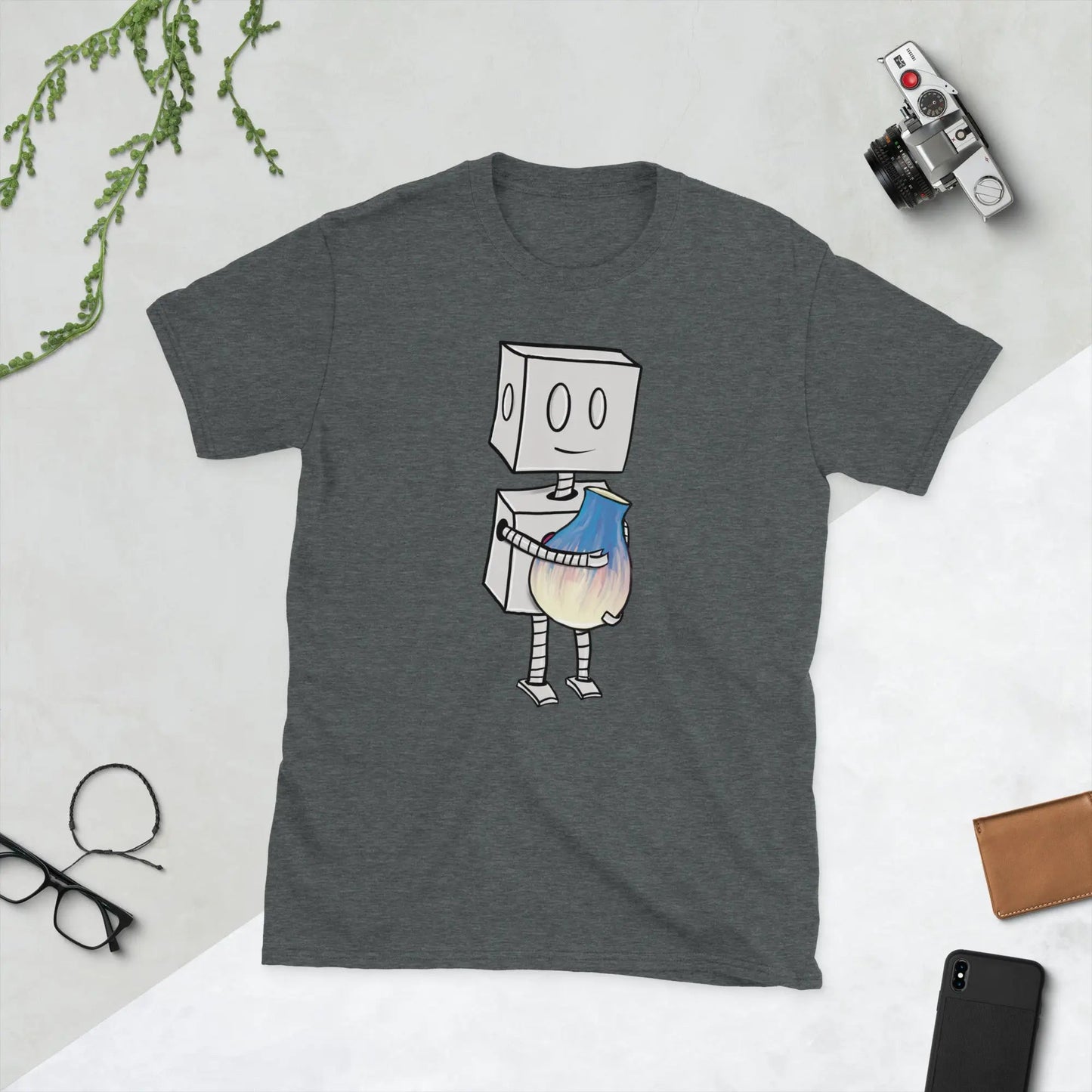 "Adorable Robot" Premium T-Shirt (Robot & Pottery Version) - Unisex - Dan Pearce Ceramics