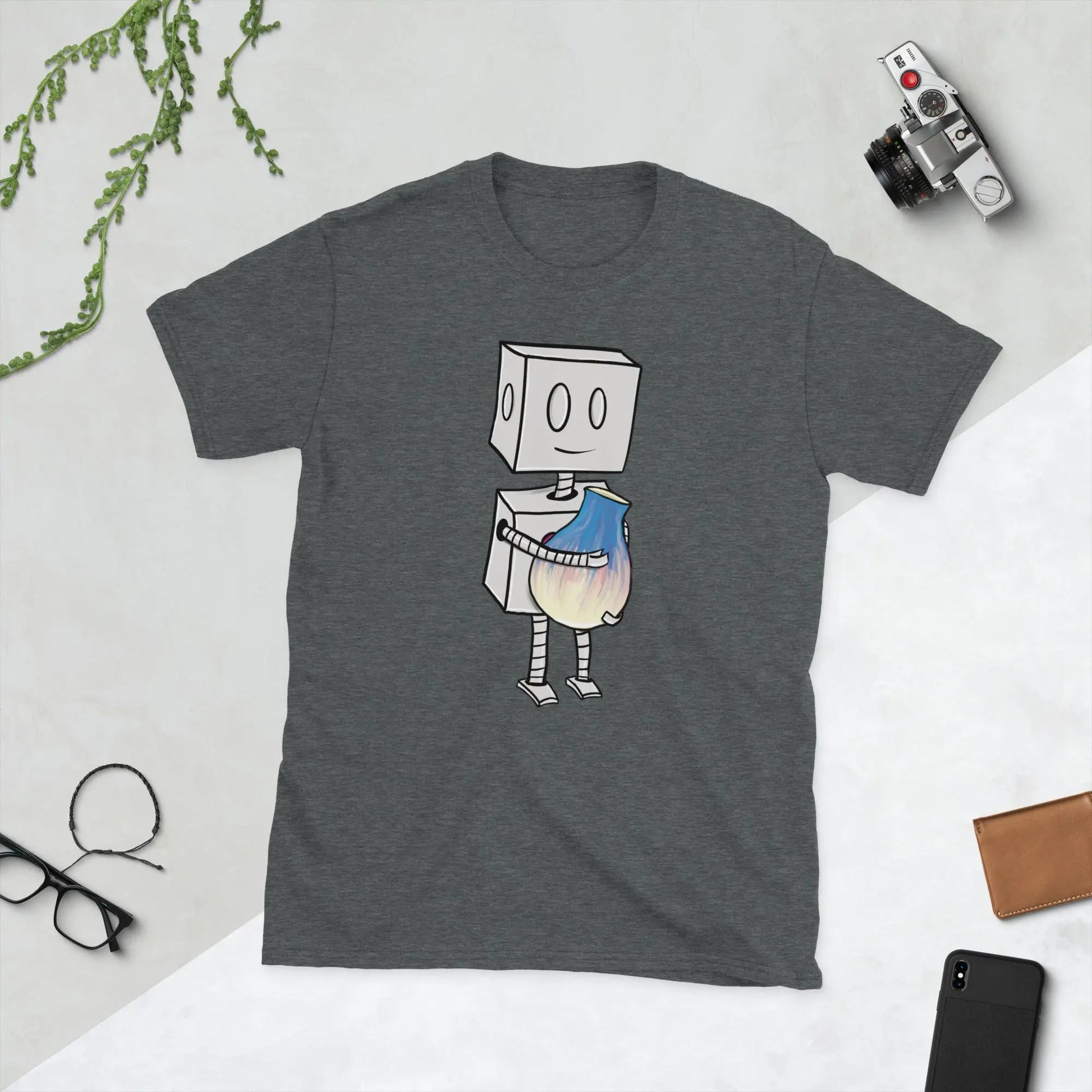 "Adorable Robot" Premium T-Shirt (Robot & Pottery Version) - Unisex - Dan Pearce Ceramics