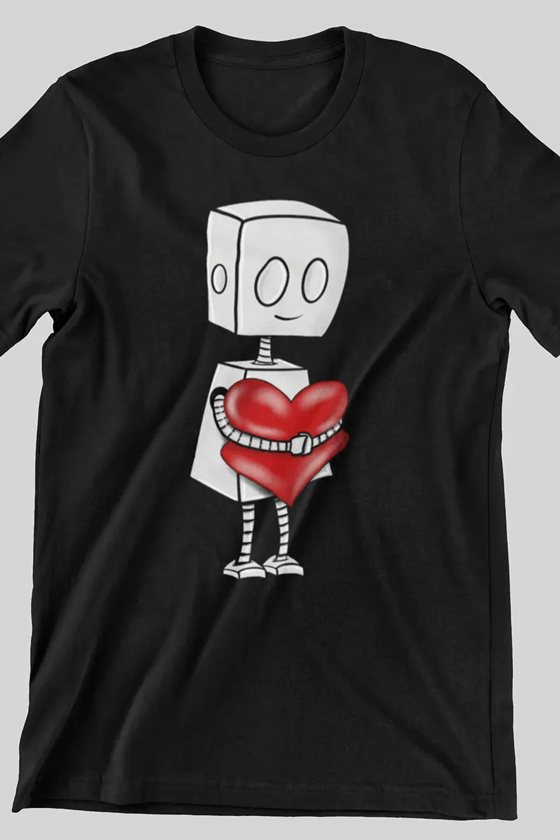 "Adorable Robot" Premium T-Shirt (Tender Heart Version) - Unisex - Dan Pearce Ceramics