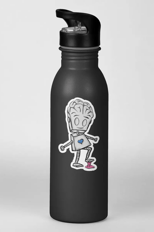 "Adorable Robot" Premium Vinyl Sticker (Balance of Heart & Mind Version) - Dan Pearce Ceramics