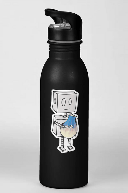 "Adorable Robot" Premium Vinyl Sticker (Robot & Pottery Version) - Dan Pearce Ceramics