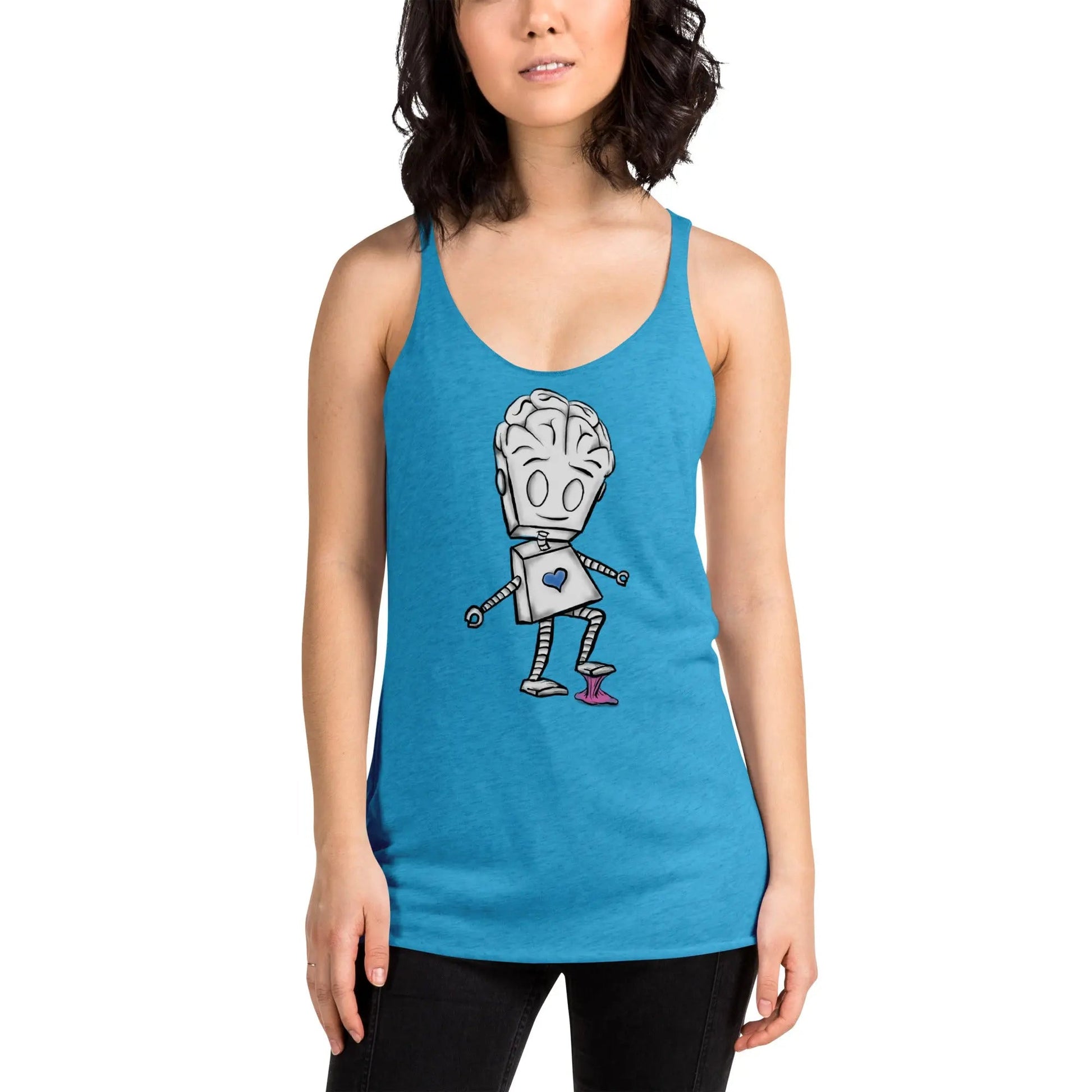 "Adorable Robot" Racerback Tank Top (Balance of Heart & Mind Version) - Dan Pearce Ceramics