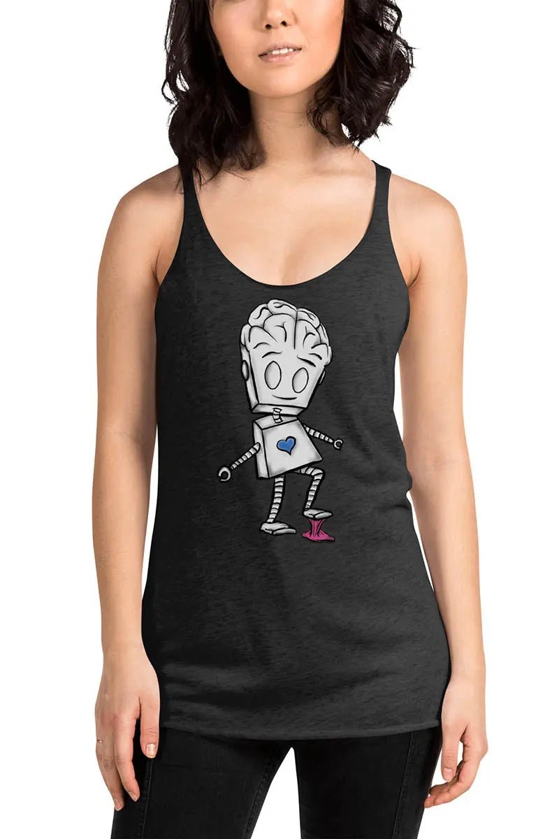 "Adorable Robot" Racerback Tank Top (Balance of Heart & Mind Version) - Dan Pearce Ceramics