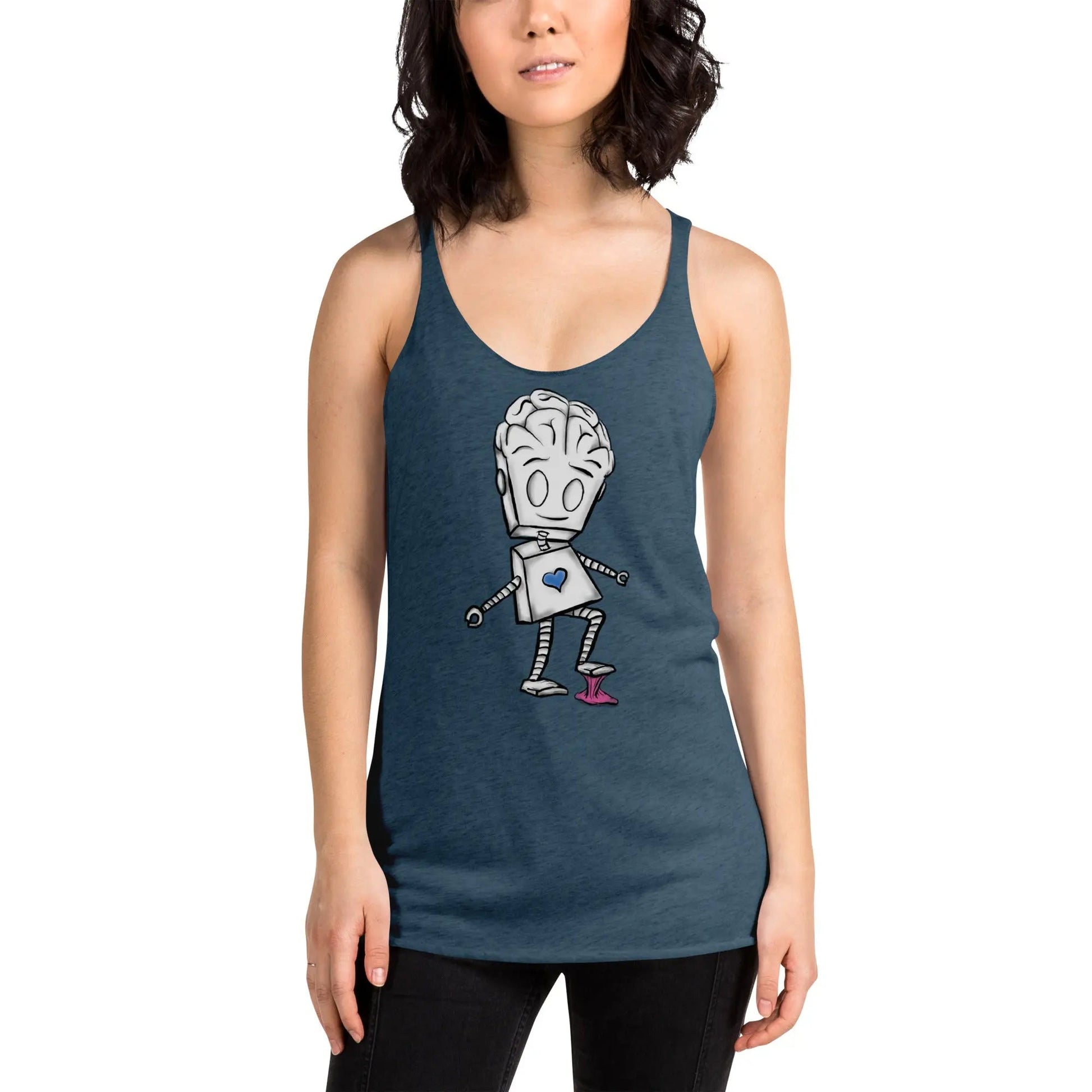 "Adorable Robot" Racerback Tank Top (Balance of Heart & Mind Version) - Dan Pearce Ceramics